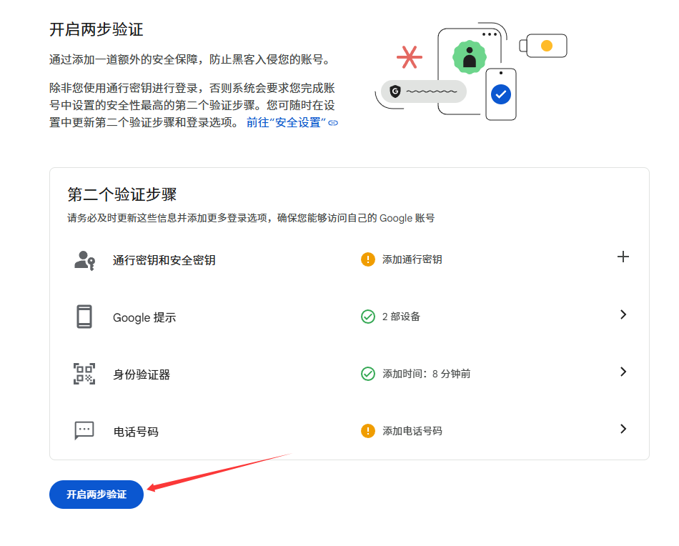 开启2FA两步验证教程 第七步